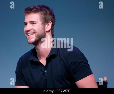 Liam Hemsworth attends Apple Store Soho Presents: Meet The Filmmakers - 'Paranoia' at Apple Store Soho  Featuring: Liam Hemsworth Where: New York City, NY, United States When: 05 Aug 2013 Stock Photo