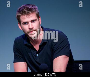 Liam Hemsworth attends Apple Store Soho Presents: Meet The Filmmakers - 'Paranoia' at Apple Store Soho  Featuring: Liam Hemswort Stock Photo