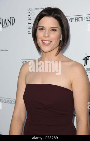 Celebrities attend 'Austenland' Los Angeles Premiere at ArcLight Hollywood.  Featuring: Neve Campbell Where: Los Angeles, CA, United States When: 09 Aug 2013 Stock Photo