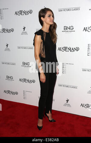 Celebrities attend 'Austenland' Los Angeles Premiere at ArcLight Hollywood.  Featuring: Keri Russell Where: Los Angeles, CA, United States When: 09 Aug 2013 Stock Photo