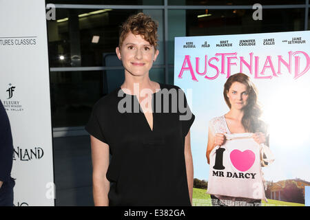 Celebrities attend 'Austenland' Los Angeles Premiere at ArcLight Hollywood.  Featuring: Jerusha Hess Where: Los Angeles, CA, United States When: 09 Aug 2013 Stock Photo