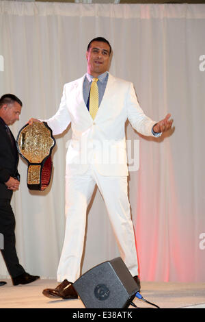 Celebrities attend WWE SummerSlam Press Conference at Beverly Hills Hotel.  Featuring: Alberto Del Rio Where: Los Angeles, CA, United States When: 13 Aug 2013 Stock Photo