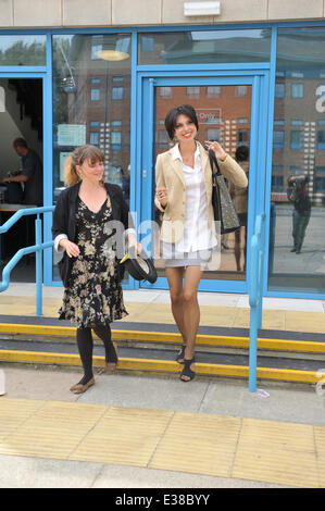 Daughter of Chrissie Hynde, Natalie Hynde, leaves court after being arrested at the Balcombe anti-fracking protest (31Jul13) all charges were dropped with unconditional bail  Featuring: Natalie Hynde Where: Crawley, United Kingdom When: 14 Aug 2013 Stock Photo