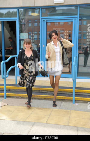 Daughter of Chrissie Hynde, Natalie Hynde, leaves court after being arrested at the Balcombe anti-fracking protest (31Jul13) all charges were dropped with unconditional bail  Featuring: Natalie Hynde Where: Crawley, United Kingdom When: 14 Aug 2013 Stock Photo