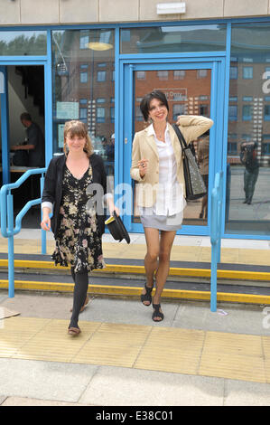 Daughter of Chrissie Hynde, Natalie Hynde, leaves court after being arrested at the Balcombe anti-fracking protest (31Jul13) all charges were dropped with unconditional bail  Featuring: Natalie Hynde Where: Crawley, United Kingdom When: 14 Aug 2013 Stock Photo