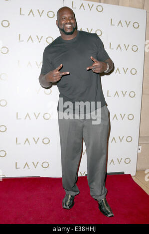 Basketball Superstar Shaquille O’Neal hosts LAVO Nightclub  Featuring: Shaquille O'Neal Where: Las Vegas, NV, United States When: 17 Aug 2013 Stock Photo