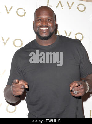 Basketball Superstar Shaquille O’Neal hosts LAVO Nightclub  Featuring: Shaquille O'Neal Where: Las Vegas, NV, United States When: 17 Aug 2013 Stock Photo