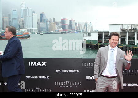 Hong Kong, China. 19th June, 2014. Actor Mark Wahlberg arrives at the red carpet of 'Transformers - Age of Extinction' worldwide premiere at Hong Kong Cultural Centre in Hong Kong, China on Thursday June 19, 2014. Credit:  TopPhoto/Alamy Live News Stock Photo