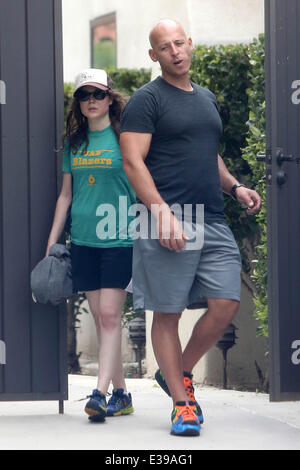 Ellen Page leaving the gym with celebrity personal trainer Harley