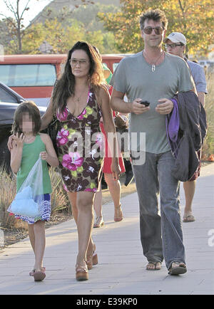 Tia Carrere and her family leaving the 32nd Annual Malibu Kiwanis Chili Cook-Off  Featuring: Tia Carrere,Bianca,Simon Wakelin Where: Malibu, California, United States When: 01 Sep 2013 Stock Photo