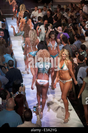 Miami Dolphins Cheerleaders annual 'Swimsuit Calendar launch and Stock Photo - Alamy