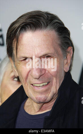 Paramount Pictures Celebrates The Blu-ray And DVD Debut Of 'Star Trek: Into Darkness' Held at California Science Center  Featuring: Leonard Nimoy Where: Los Angeles, California, United States When: 11 Sep 2013 Stock Photo