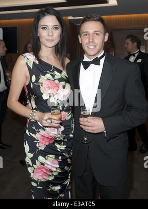 Charity evening in aid of 'Cure for Dylan' held at Stamford Bridge  Featuring: Natalie Sawyer,Tom White Where: London, United Kingdom When: 12 Sep 2013 Stock Photo