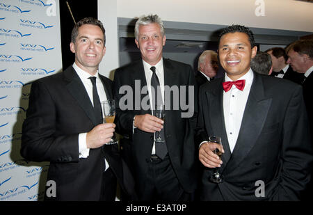 Charity evening in aid of 'Cure for Dylan' held at Stamford Bridge  Featuring: John Salako,Tony Gale Where: London, United Kingdom When: 12 Sep 2013 Stock Photo