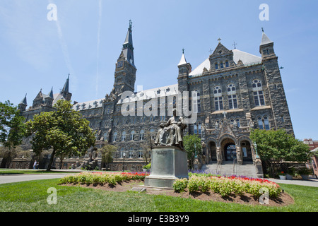 Georgetown University Healy Hall building - Washington, DC USA Stock Photo