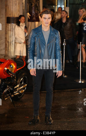 The Belstaff House & Celebrity Photocall and Motobike Parade  Featuring: Oliver Cheshire Where: London, United Kingdom When: 15 Sep 2013 Stock Photo