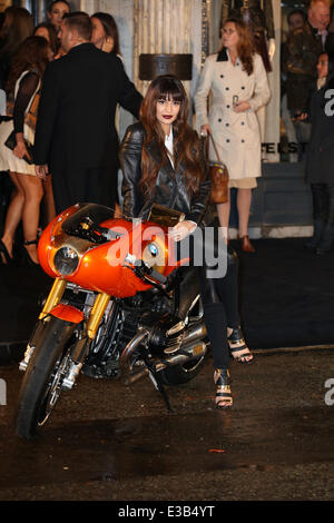 The Belstaff House & Celebrity Photocall and Motobike Parade  Featuring: Zara Martin Where: London, United Kingdom When: 15 Sep Stock Photo