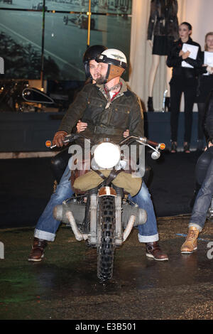 The Belstaff House & Celebrity Photocall and Motobike Parade  Featuring: Atmosphere Where: London, United Kingdom When: 15 Sep 2013 Stock Photo