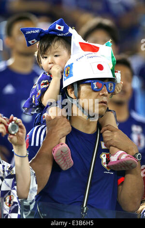 Natal, Brazil. 19th June, 2014. Japan fans (JPN) Football/Soccer : FIFA World Cup Brazil match between Japan and Greece at the Arena das Dunas in Natal, Brazil . © AFLO/Alamy Live News Stock Photo