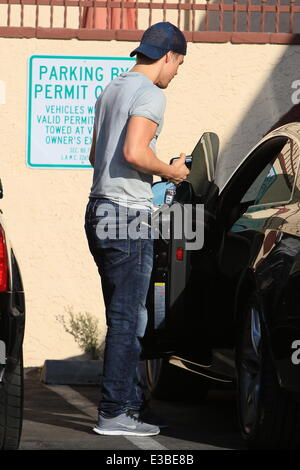 Derek hough seen leaving a dance studio.  Featuring: Derek Hough Where: Los Angeles, CA, United States When: 19 Sep 2013 Stock Photo