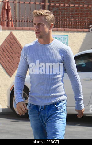 Derek Hough seen at a dance studio for Dancing with the Stars.  Featuring: Derek Hough Where: Los Angeles, CA, United States When: 19 Sep 2013 Stock Photo