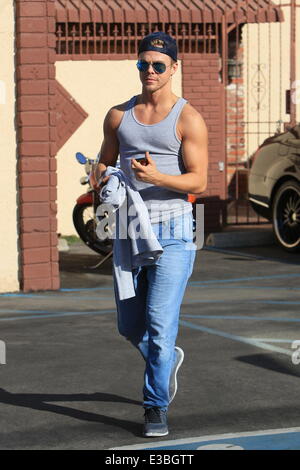 Derek Hough seen at a dance studio for Dancing with the Stars.  Featuring: Derek Hough Where: Los Angeles, CA, United States When: 19 Sep 2013 Stock Photo