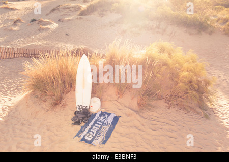 Summer time. Beach scene. Tarifa, Costa de la Luz, Cadiz, Andalusia, Southern Spain, Europe. Stock Photo