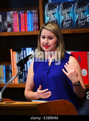 Hannah Kent greets fans and signs copies of her book 'Burial Rites' at Books and Books  Featuring: Hannah Kent Where: Coral Gables, FL, United States When: 22 Sep 2013 Stock Photo