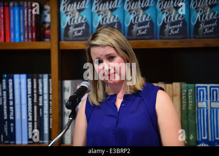 Hannah Kent greets fans and signs copies of her book 'Burial Rites' at Books and Books  Featuring: Hannah Kent Where: Coral Gables, FL, United States When: 22 Sep 2013 Stock Photo