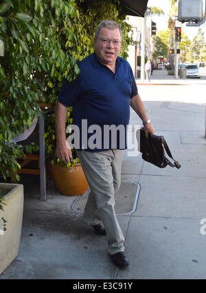 William Shatner Gives Thumbs Up on Doing Batman Role  Featuring: William Shatner Where: Beverly Hills CA, CA, United States When: 27 Sep 2013 Stock Photo