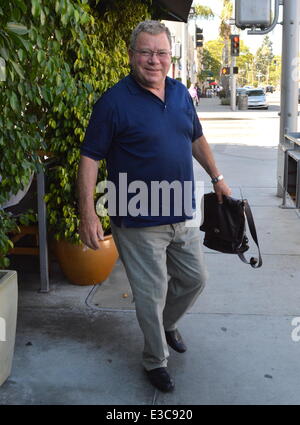 William Shatner Gives Thumbs Up on Doing Batman Role  Featuring: William Shatner Where: Beverly Hills CA, CA, United States When: 27 Sep 2013 Stock Photo