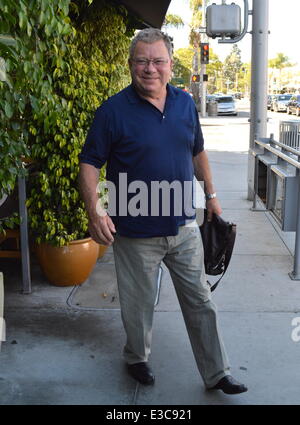 William Shatner Gives Thumbs Up on Doing Batman Role  Featuring: William Shatner Where: Beverly Hills CA, CA, United States When: 27 Sep 2013 Stock Photo