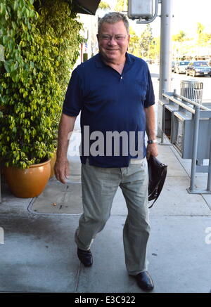 William Shatner Gives Thumbs Up on Doing Batman Role  Featuring: William Shatner Where: Beverly Hills CA, CA, United States When: 27 Sep 2013 Stock Photo