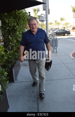 William Shatner Gives Thumbs Up on Doing Batman Role  Featuring: William Shatner Where: Beverly Hills CA, CA, United States When Stock Photo