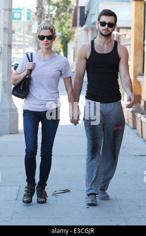 Ashley Greene walking with her boyfriend in Studio City  Featuring: Ashley Greene Where: Los Angeles, California, United States When: 29 Sep 2013 Stock Photo