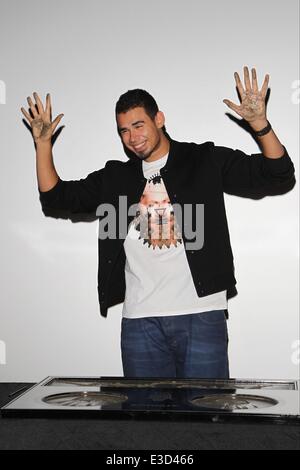 Nick van de Wall, aka Afrojack, Handprint Ceremony at Grauman's Theatre in Hollywood  Featuring: Afrojack Where: Los Angeles, CA, United States When: 06 Oct 2013 Stock Photo