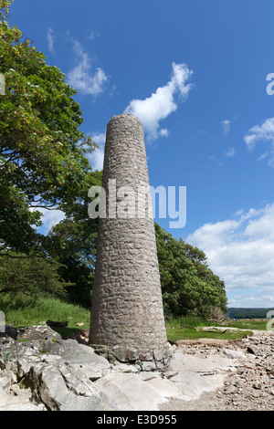 Copper Smelting Chimney at Jenny Brown's Point Morecambe Bay Silverdale Lancashire England UK Stock Photo