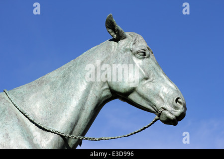 Appeal to the Great Spirit, 1909 sculpture by Cyrus Edward Dallin, Museum of Fine Arts, Boston, Massachusetts, USA Stock Photo