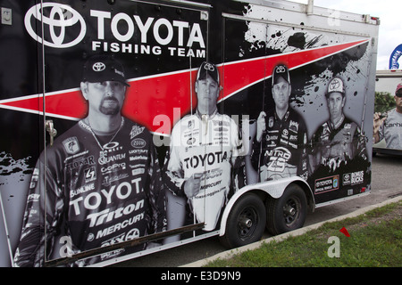 Truck detail, Bassmaster Elite Series fishing tournament, in the St. Johns River community of Palatka, Florida Stock Photo