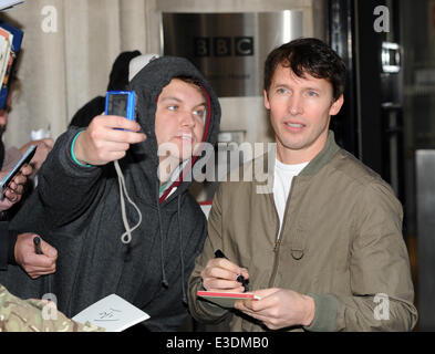 James Blunt pictured at the BBC Featuring: James Blunt Where: London