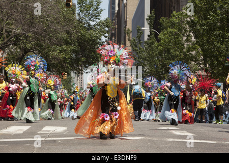 Philippine Independence Day Parade & festival along Madison Ave., Manhattan, NYC. Stock Photo