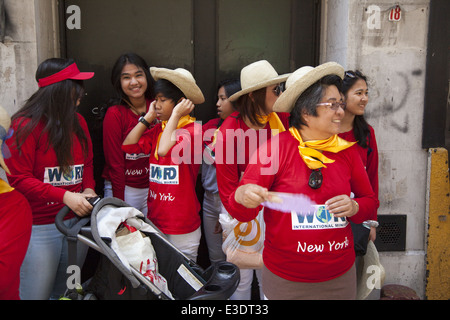 Philippine Independence Day Parade & festival along Madison Ave., Manhattan, NYC. Stock Photo
