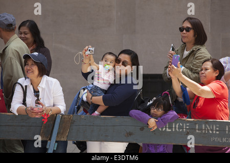 Philippine Independence Day Parade & festival along Madison Ave., Manhattan, NYC. Stock Photo