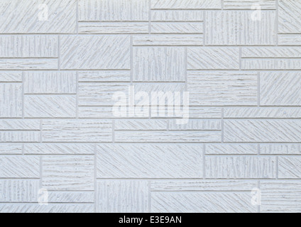 white modern rectangular texture wall and background Stock Photo