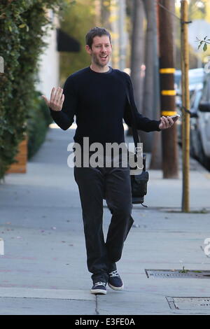 Darren Le Gallo seen leaving a gym in West Hollywood.  Featuring: Darren Le Gallo Where: Los Angeles, CA, United States When: 30 Oct 2013 Stock Photo