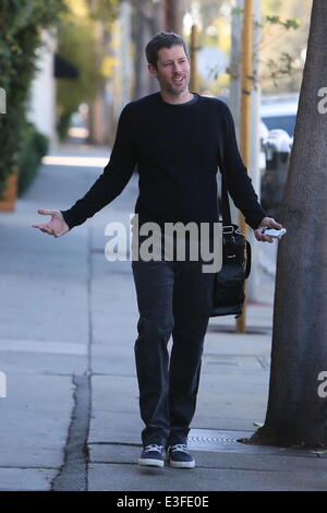 Darren Le Gallo seen leaving a gym in West Hollywood.  Featuring: Darren Le Gallo Where: Los Angeles, CA, United States When: 30 Oct 2013 Stock Photo