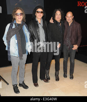 John Varvatos: Rock In Fashion book launch. The new Coffee table style book documents the elements of rock style that have embodied the music community for decades.  Featuring: Mick Rock,Gene Simmons,Paul Stanley,John Varvatos Where: Beverly Hills, Califo Stock Photo