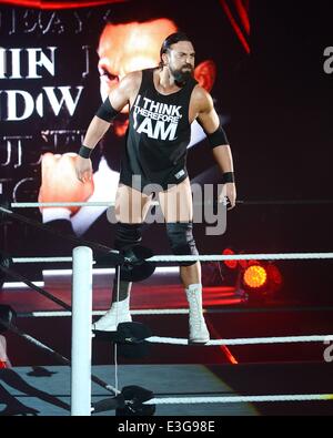 John Cena makes his return from elbow surgery at The O2 for the WWE Live tour...  Featuring: Damien Sandow Where: Dublin, Ireland When: 08 Nov 2013 Stock Photo