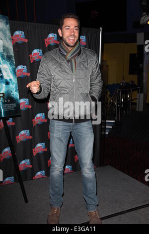 PH Presents Zachary Levi Promotes His Starring Role As Fandral in Marvel's Thor, The Dark World with A handprint Ceremony  Featuring: Zachary Levi Where: NYC, New York, United States When: 08 Nov 2013 Stock Photo