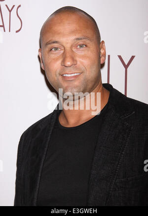 Opening night of Broadway's 700 Sundays at the Imperial Theatre-arrivals.  Featuring: Derek Jeter Where: New York, New York, United States When: 14 Nov 2013 Stock Photo